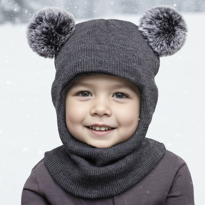 Fynora Barnmössa med Luva och Öron - 3-12 år