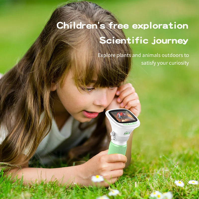 Barnmikroskop med HD-skärm 2.4" - Utforska naturen
