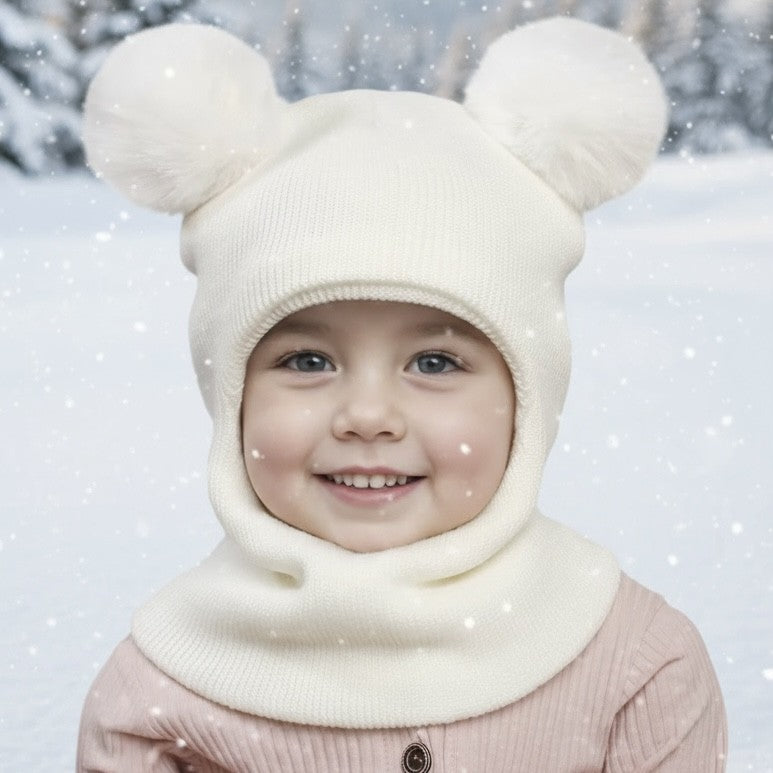 Fynora Barnmössa med Luva och Öron - 3-12 år
